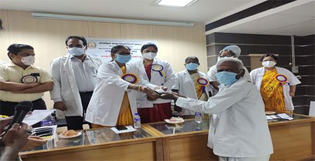 GIVING OF HEARING AID TO NEEDY PATIENTS