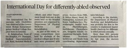 International Day for Persons with Disability 2020